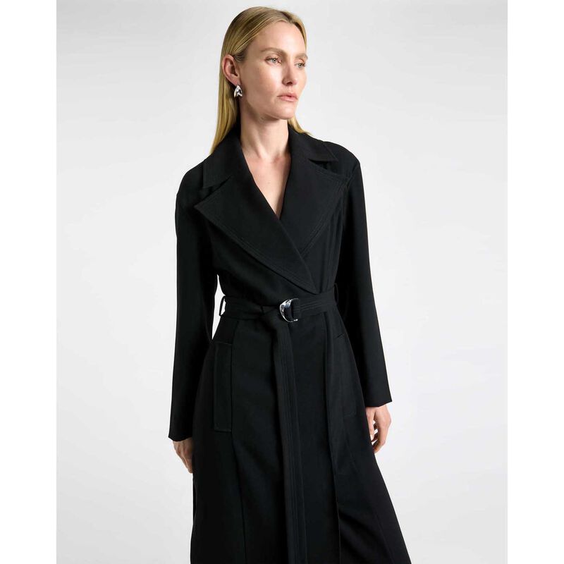 Cue Recycled Crepe Belted Trench image number 2